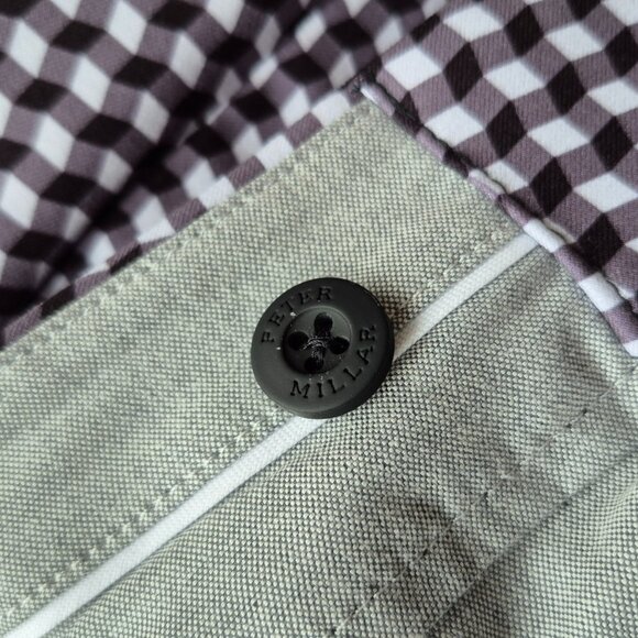 Peter Millar Surge Performance Gingham Ankle Golf Pants - Picture 8 of 15